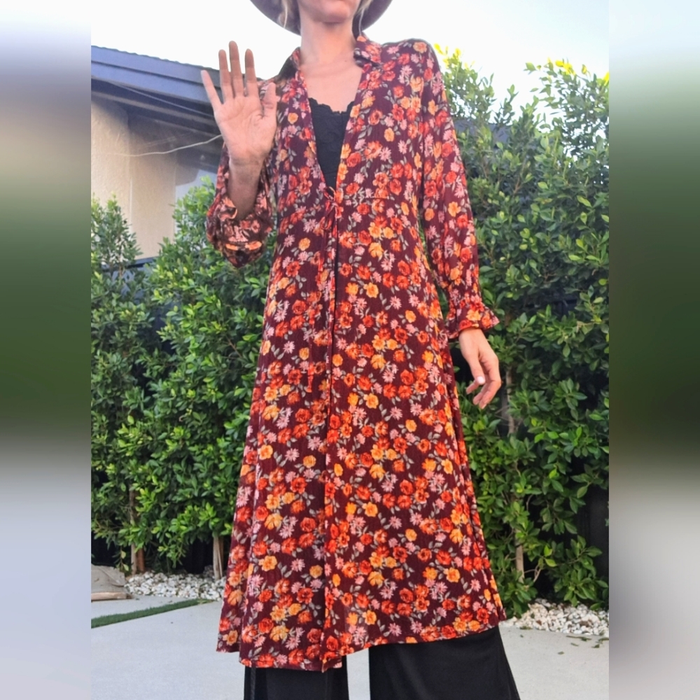 Sheer Long Jacket/Robe